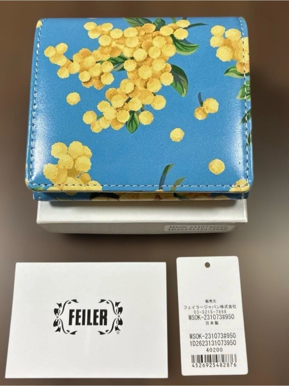 Feiler Mimosa Flower Mini Wallet